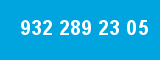 932 289 23 05 932 289 23 05
